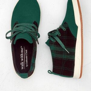 Coldwater Creek Green Plaid Women's Shoes